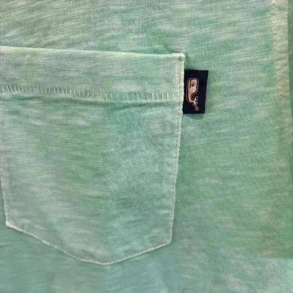 Vineyard Vines NWT Surfside Island Pocket Polo Garment Teal - Men’s Size S - Picture 3 of 5